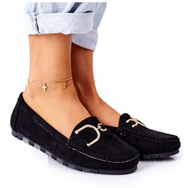 PS1 Kvinder sorte Downtown Suede Loafers