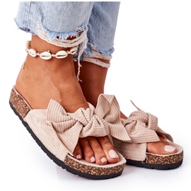 PS1 Corduroy tøfler med Beige Summertime Cork