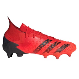 Adidas Predator Freak.1 Sg M FY6269 fodboldstøvler rød, sort appelsiner og røde