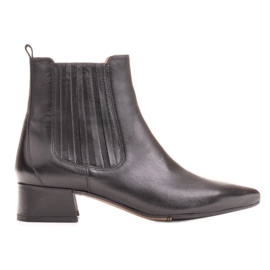 Marco Shoes Varme, elegante støvler med elastisk gummi i overdelen sort