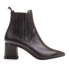 Marco Shoes Varme, elegante støvler med elastisk gummi i overdelen sort