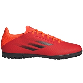 Adidas X Speedflow.4 Tf M FY3336 fodboldstøvler rød appelsiner og røde