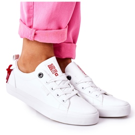 Kvinders lædersneakers Big Star GG274160 Hvid