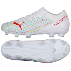 Puma Ultra 3.2 Fg Ag Jr 106360 06 fodboldstøvler flerfarvet hvid