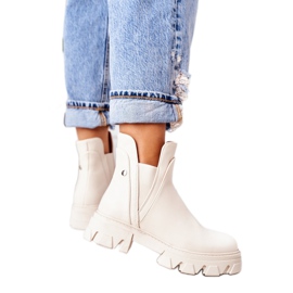 PS1 Varme støvler Jodhpur støvler Beige Hashtag