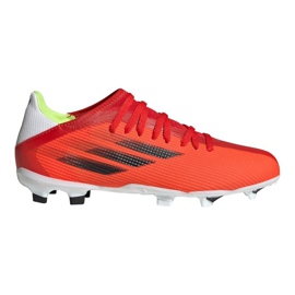 Adidas X Speedflow.3 Fg Jr FY3304 fodboldstøvler flerfarvet appelsiner og røde
