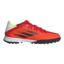 Adidas X Speedflow.3 Tf Jr FY3321 fodboldstøvler flerfarvet appelsiner og røde