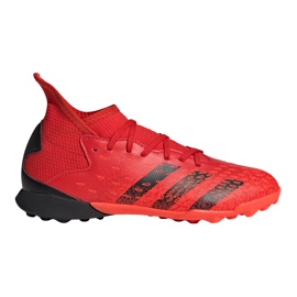 Adidas Predator Freak.3 Tf Jr FY6314 fodboldstøvler flerfarvet appelsiner og røde