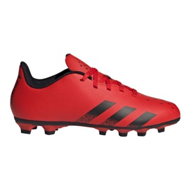 Adidas Predator Freak.4 FxG Jr FY6322 fodboldstøvler rød appelsiner og røde