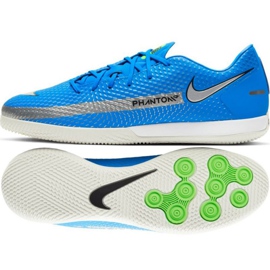 Nike Phantom Gt Academy Ic M CK8467 400 fodboldsko flerfarvet blå og marineblå