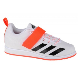 Adidas Powerlift 4 M GZ2865 sko hvid sort orange