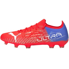 Fodboldstøvler Puma Ultra 3.3 Fg Ag M 106523 01 rød appelsiner og røde
