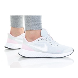 Nike Revolution 5 (GS) Jr BQ5671-021 sko hvid sort