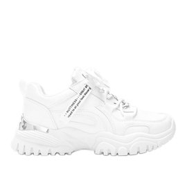 Hvide sneakers med en tyk Zooey sål