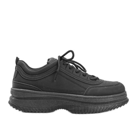Sorte sneakers med Andreia mat finish