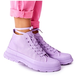 FJ1 Høje sneakers på stor sål Violet Trissy