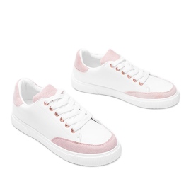 Brighton sneakers i hvid og pink