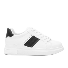 Sort og hvide sneakers med Sashell -nitter