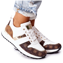 Sportssko Sneakers Hvid Næste brun