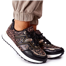 Logooted Sportssko Sneakers Sort-brun Altid