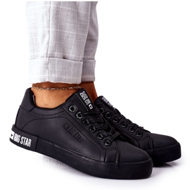 Kvinders lædersneakers Big Star II274030 Sort