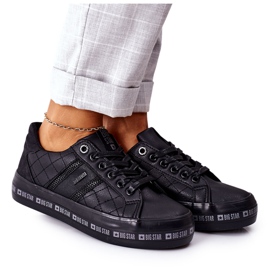Læder -sneakers på The Big Star II274070 Sort platform