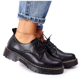 Læder Oxford Sko Big Star II274107 Sort