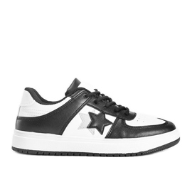 Sort og hvide sneakers med stjerner Polja