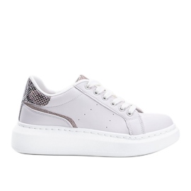 Beige sneakers med chunky Aliccer såler