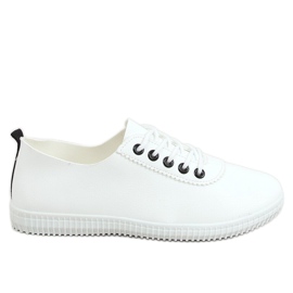 Kvinders sort-hvide sneakers JF-873 HVID / SORT