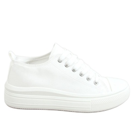 Hvide kvinders sneakers PC12P Hvid