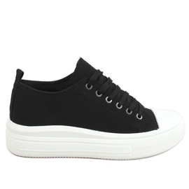 Sorte kvinders sneakers PC12P Sort