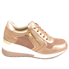 Champagne wedge sneakers Y9529 Champagne lyserød