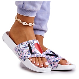Kvinders hjemmesko Big Star Love White DD274A256 hvid