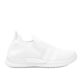 Hvide slip-on infinity sportssko