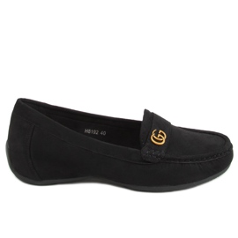 Sort kvinders sorte loafers H8192 Negro