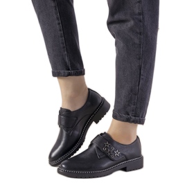 Slip-on sølvsko med GF-FD9 nitter sort