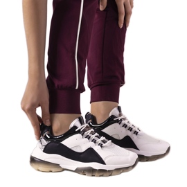 Sort og hvide sneakers med ombre Laugh sål