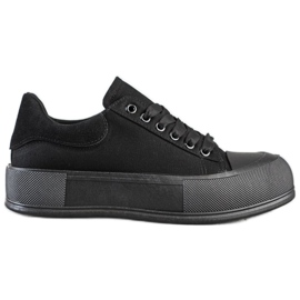 Goodin Klassiske sneakers på platformen sort