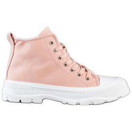 Goodin Høje lyserøde sneakers