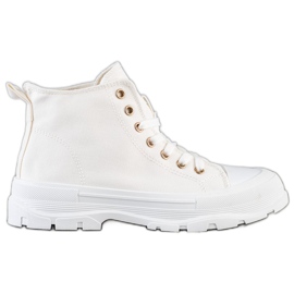 Goodin Høje hvide sneakers
