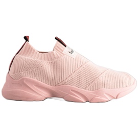 SHELOVET Pink Fashion Slip-On sneakers lyserød
