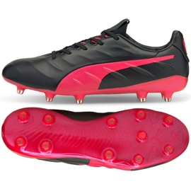 Puma King Platinum 21 FG / AG M 106478 02 fodboldsko sort sort