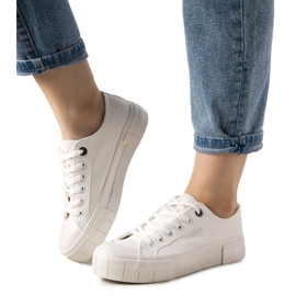 Hvide Big Star Gooby sneakers til kvinder