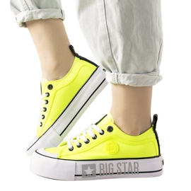 Alexa gule neon sneakers Big Star til kvinder