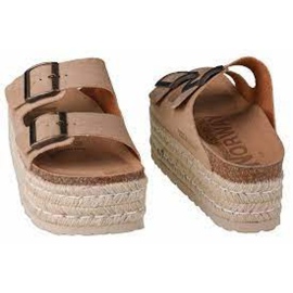 Geographical Norway Hjemmesko Geografisk Norge Sandalias Plataforma Comoda W GNW20405-33 beige