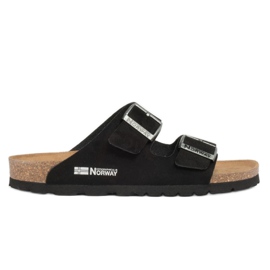 Geographical Norway Geografisk Norge Sandalias Bios Doble Hebilla flip-flops W GNW20409-01 sort