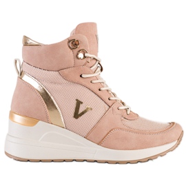 VINCEZA høje sneakers lyserød