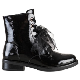 S. BARSKI Støvler lavet af lakeret Eco Leather S.BARSKI sort