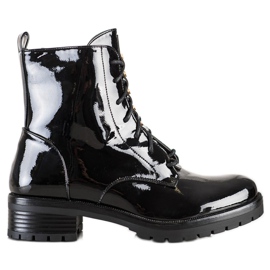 S. BARSKI Arbejdere lavet af lakeret Eco Leather S.BARSKI sort